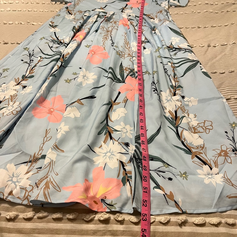 NWT Floral Midi Dress with Pockets Size Large - Picture 8 of 8